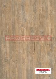 Кварц-виниловое покрытие (ПВХ плитка, виниловый ламинат) Progress/ Прогресс Wood - Oak Brown Limewashed