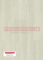 Кварц-виниловое покрытие (ПВХ плитка, виниловый ламинат) Progress/ Прогресс Wood - Oak Mountain White