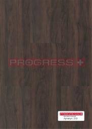 Кварц-виниловое покрытие (ПВХ плитка, виниловый ламинат) Progress/ Прогресс Клеевой винил Wood - 219 Swiss Teak Smoked