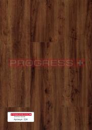 Кварц-виниловое покрытие (ПВХ плитка, виниловый ламинат) Progress/ Прогресс Клеевой винил Wood - 224 Chestnut Smoked