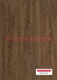 Кварц-виниловое покрытие (ПВХ плитка, виниловый ламинат) Progress/ Прогресс Клеевой винил Wood - 259 Cross Oak Flamed