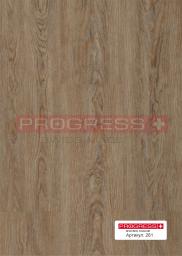 Кварц-виниловое покрытие (ПВХ плитка, виниловый ламинат) Progress/ Прогресс Клеевой винил Wood - 261 Cross Oak Leached